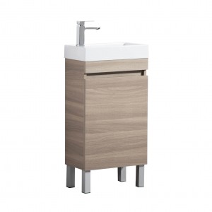 PVC Evie Oak 450*250 Mini Vanity With Poly Marble Top